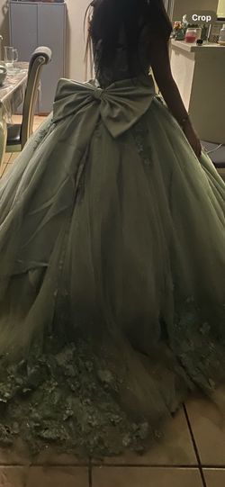 Sage green quince dress