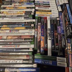 160 Empty Video Game Cases Some Have Manuals For Nintendo Wii  Ds WiiU GameCube  Xbox Xbox One Ps2 Playstation 1 2 3 4 