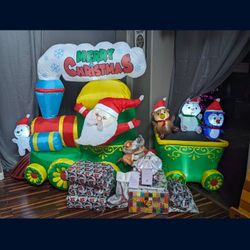 8 Foot Long Lite Up Christmas Blow Up 