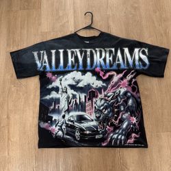 Vale Forever Monster Big T-Shirt Vintage Black Size X-Large