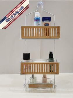 🏆 3 Layer Metal Wall Mounted Hook Type Shower Shelf Organizer