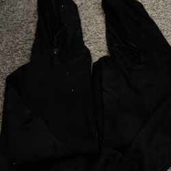 Custom Rhinestones Hoodie 