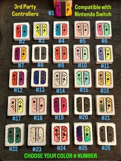 PICK YOUR COLOR: wireless Controllers JoyCon style Compatible with nintendo switch console