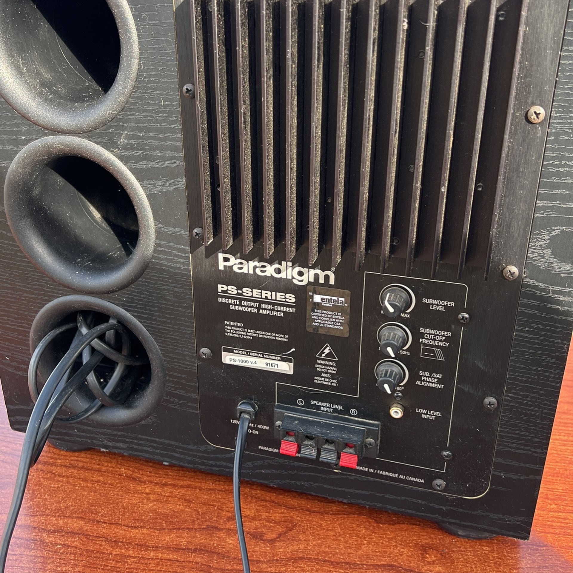 Paradigm Ps Series SPSSeries Subwoofer Amplifier for Sale in Pumpkin