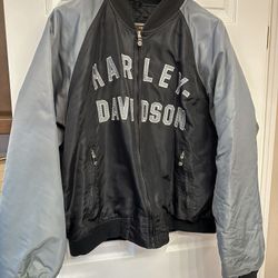 Harley Davidson 100Th Anniversary, Men’s Quilted Bomber Jacket Size XL