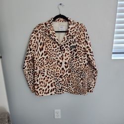 RVCA Leopard Coaches Jacket/windbreaker