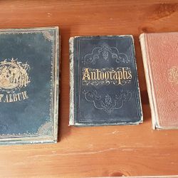 RARE 1800'S SENTIMENT ALBUMS AND PHOTO ALBUMS 