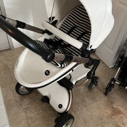 Mima White Stroller