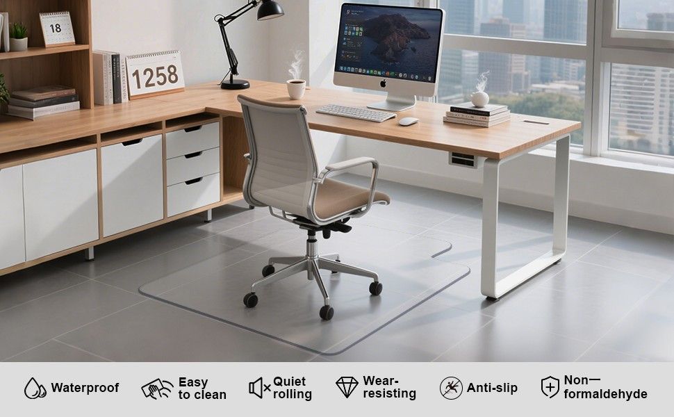 NEW 45"x54" Office Chair Mat for Hardwood Floor