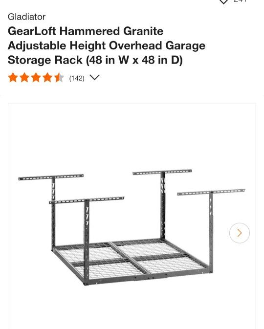 Ceiling Storage Rack Platform