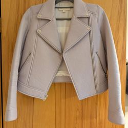 Loeffler Randall Lamb Leather Jacket 