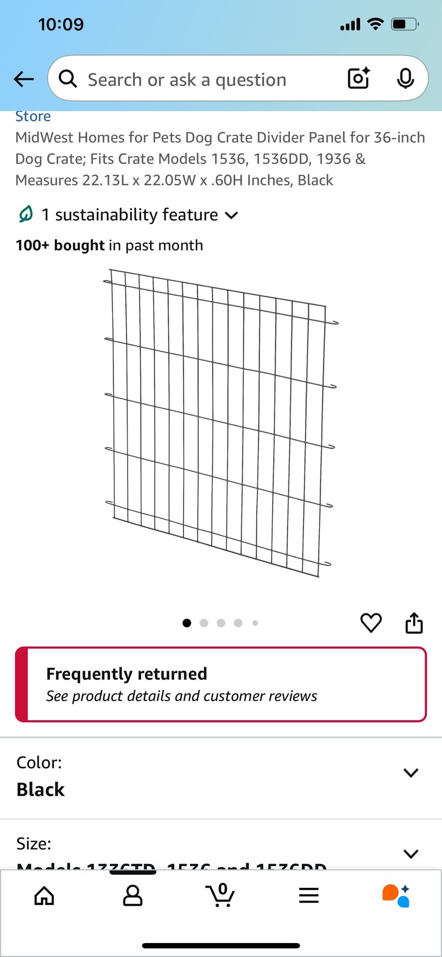 Dog Crate Divider