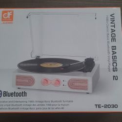 Vinyl Record Player with Built-in Speakers