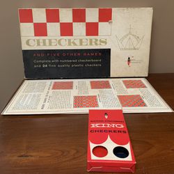 Vintage watkins-Strathmore Checker Board Game 