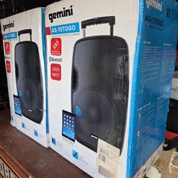 DJ portable Bluetooth rechargeable 15 inch speakers