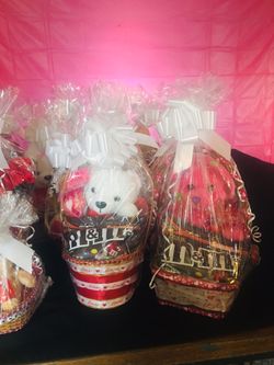 Valentines baskets different prices