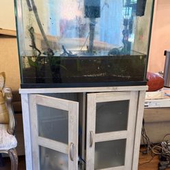 37 Gallon Complete Aquarium Fish Tank Setup and Stand