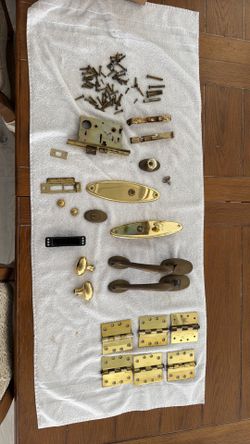 Solid Brass Baldwin, Entry Door, Mortise Lock, Handles and Accessories