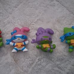 Hello kitty ninja turtles McDonald's toys