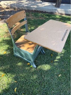 Vintage school desk