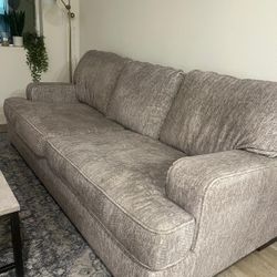 Grey Comfy Fluffy Couch ( Cloud Couch Dupe )