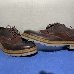 Clarks Brown Casual Shoes Size.8 Mens