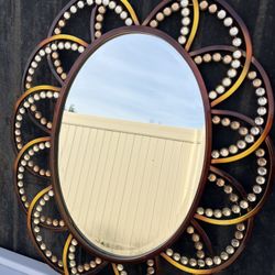 Modern Round Metal Mirror 
