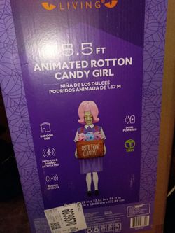 Animated rotton candy girl