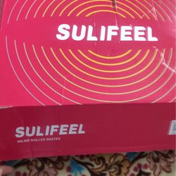 SULIFEEL Adjustable Kids Roller Skates for Boys Ages 3-5 5-8 6-12 with 4 Sizes Adjustable Light up Wheels,  