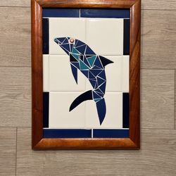 Custom Tile Dolphin Picture