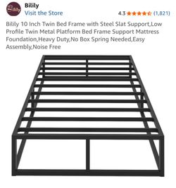 2 Brand new in box 10 inch twin bed frame