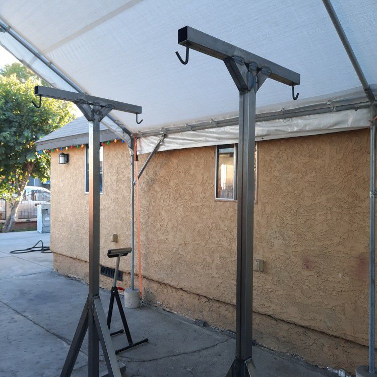Heavy duty punching bag stands