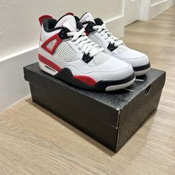 Size 7 - Air Jordan 4 Red Cement 408452-161