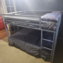 🛏️ Metal Bunk Beds w/ Mattresses – 2