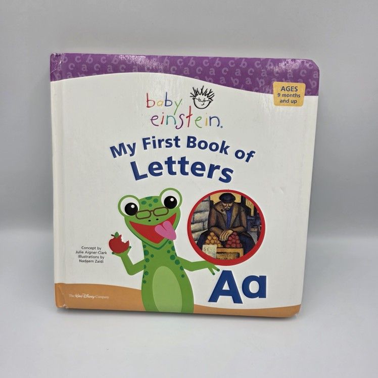 Baby Einstein My First Book of Letters~ Board Book 