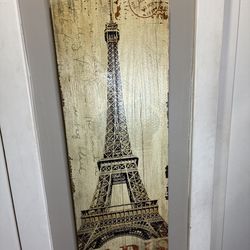 Paris Eiffel Tower Wood Wall Art