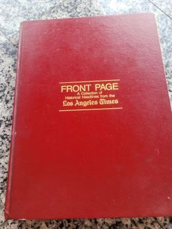 Front page LA times historical headlines book