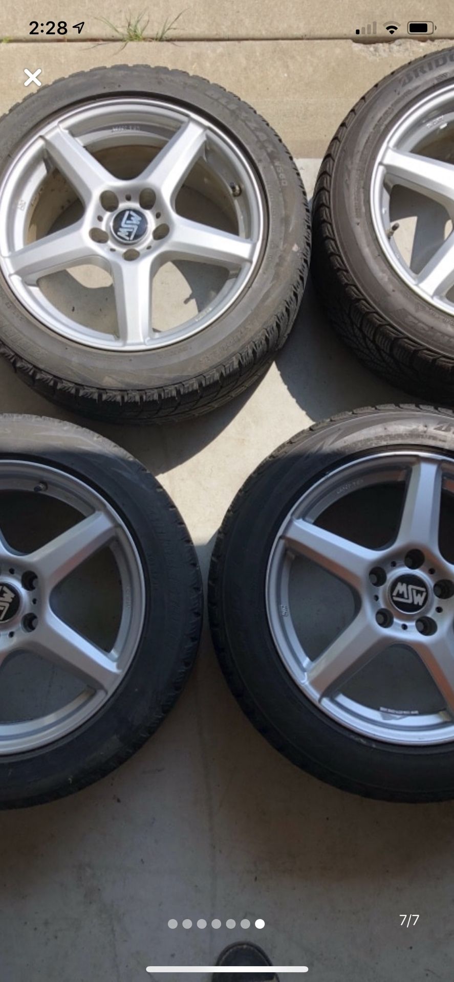 VW/Audi rims 5x112 MSW
