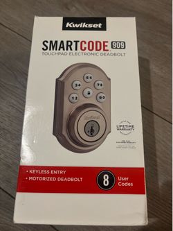 Smart deadbolt lock- Kwikset- brushed nickel