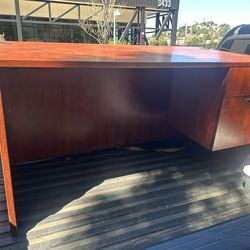 100% Wood Desk with chair, Great Condition!