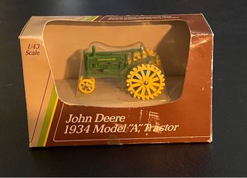 Vintage 1988 ERTL John Deere 1934 Model “A” Tractor – $18
