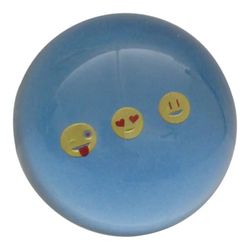 Art Glass Emoji Glass Paperweight