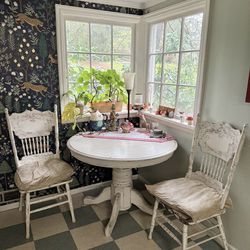 Vintage dining table and chairs