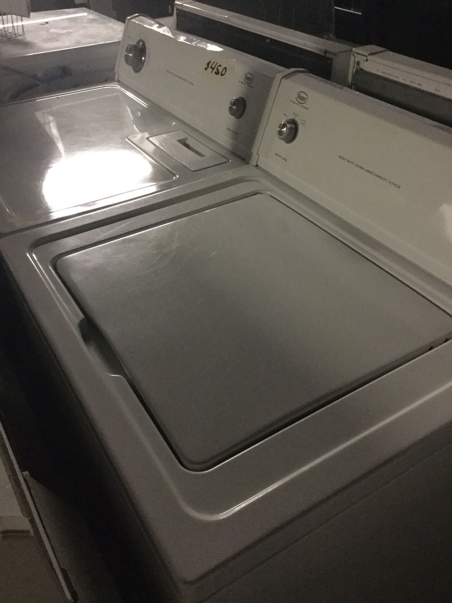 Roper washer and dryer set/ one year warranty/ delivery and installation are available