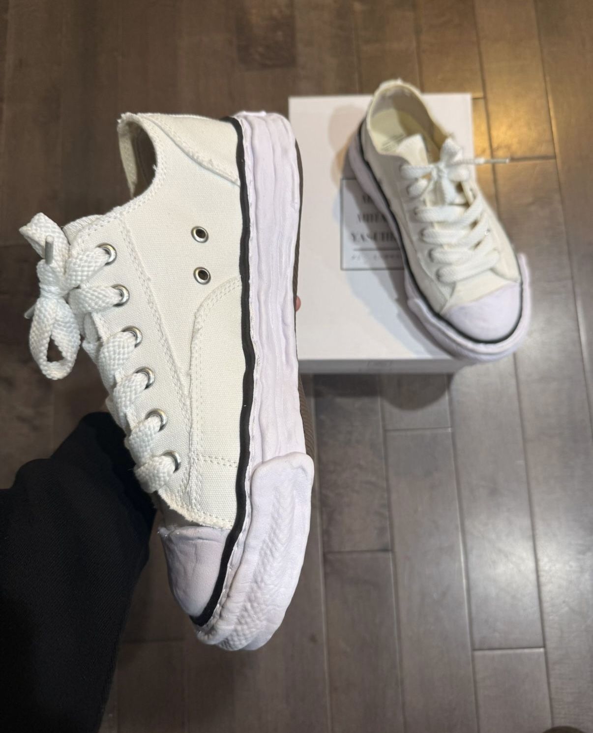 White Maison Mihara Converse 