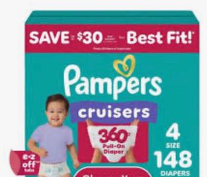 Pampers Diapers Size 4 148 pcs