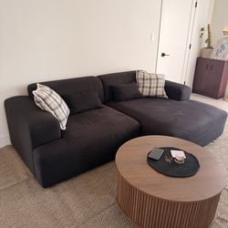 Dark blue sectional sofa (Italian)