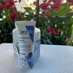 CeraVe moisturizing cream for normal to dry skin 16 oz pump & 1.89 fl oz travel size 