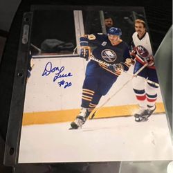 Buffalo Sabres Don Luce Signed 8x10 Photo 