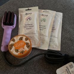 ikoo hairbrush straightener, hair masks. airspun face powder 